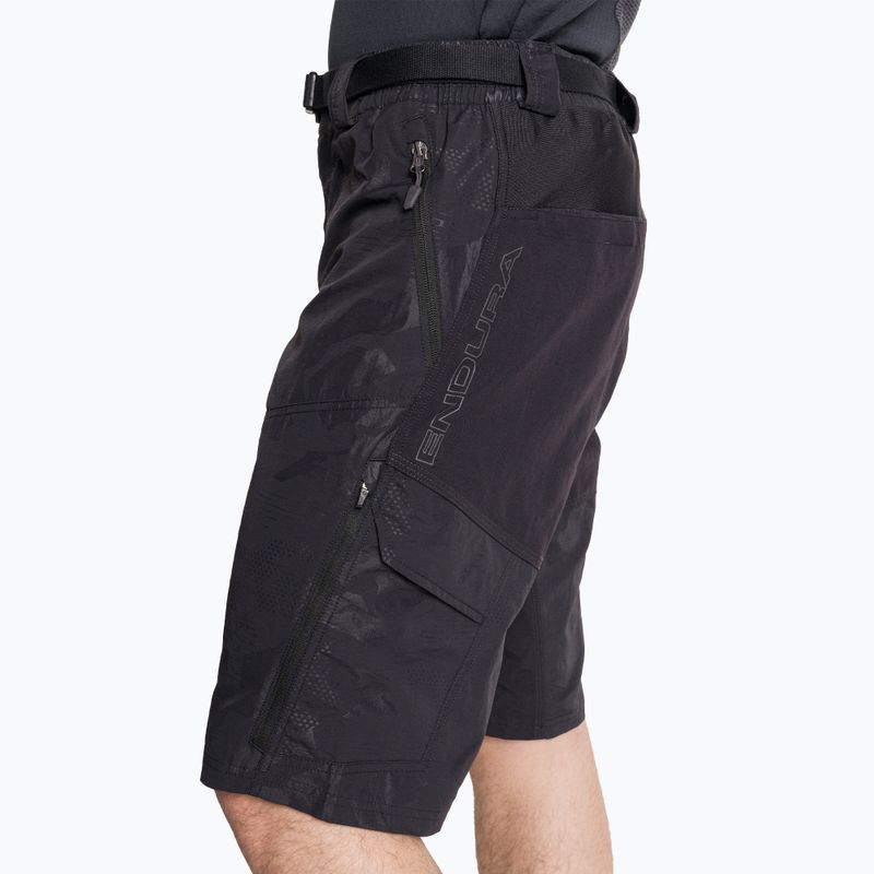 Pánské cyklistické šortky Endura Hummvee Short black camouflage 3