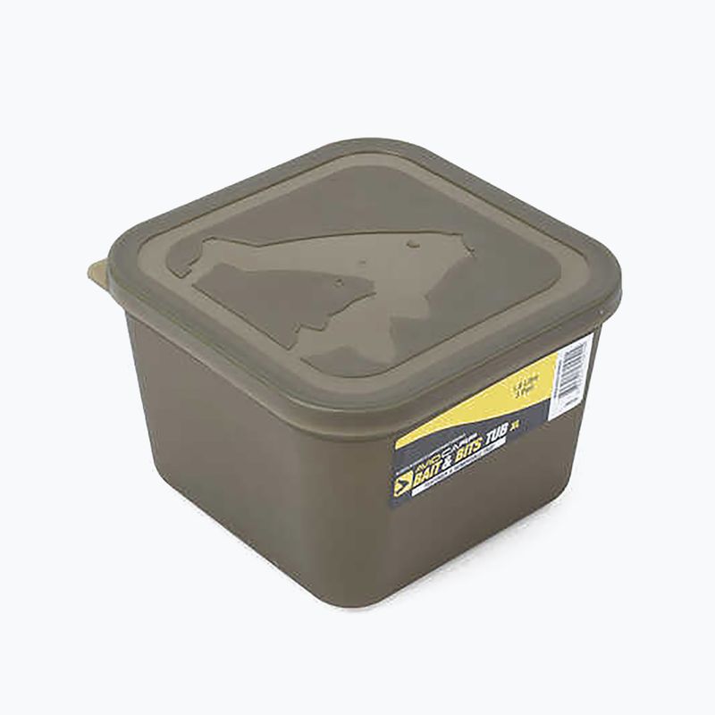 Avid Carp Bait Tub Deep Size With Lid & Divder green AVBT/01