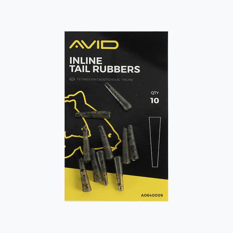 Avid Carp Inline Tail Rubbers bezpečnostní klipové chrániče 10 ks. Kamufláž A0640009 2