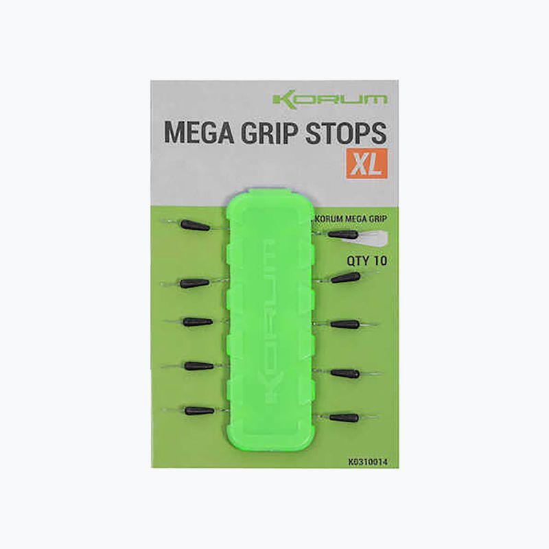 Korum Mega Grip Stops 10 rybářských zarážek černá K0310013