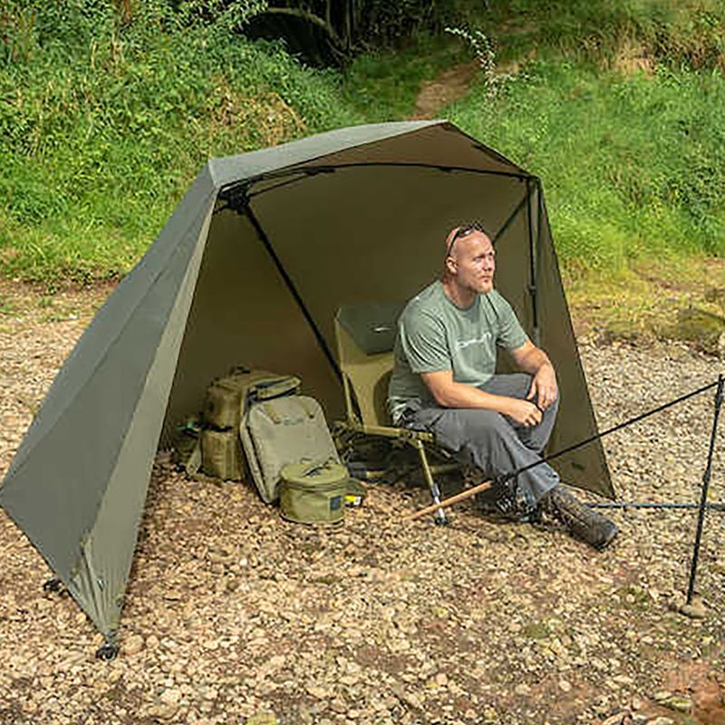 Korum Brolly Pentalite Shelter 50  zelený rybářský deštník K0370004 2