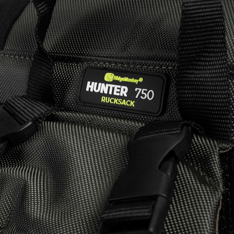 RidgeMonkey Hunter 750 Batoh zelený RM505 batoh na návnadu s lodičkou 5