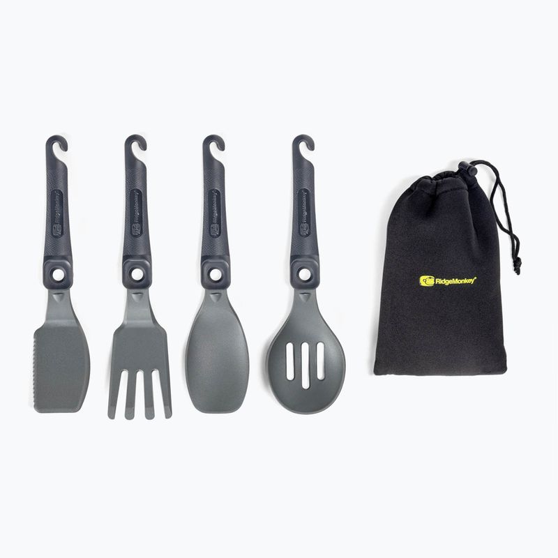 RidgeMonkey Q-Lock Nádobí šedé QLU SET 2