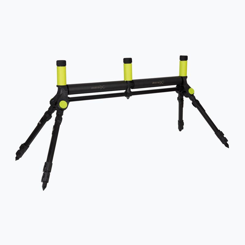Rybářský naviják Matrix Freeflow MKII Double Roller černý/žlutý GRO005