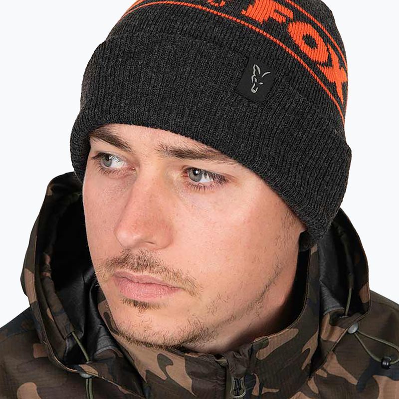 Zimní čepice Fox International Collection Beanie black/orange 7