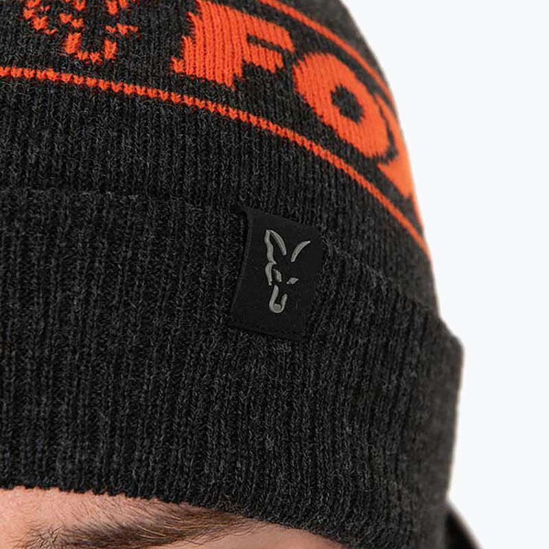 Zimní čepice Fox International Collection Beanie black/orange 8