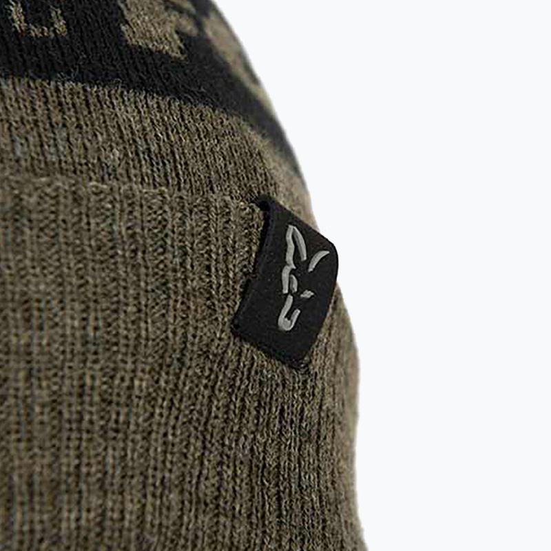Zimní čepice Fox International Collection Bobble zeleno-černá 8