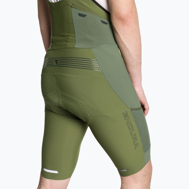 Pánské cyklistické šortky  Endura GV500 Reiver Bibshort olive green 4