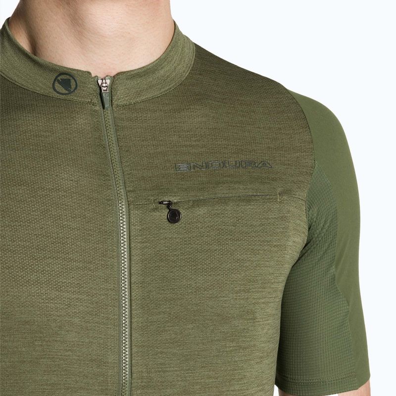 Pánský cyklistický dres Endura GV500 Reiver S/S olive green 3