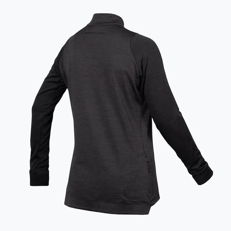 Dámský cyklistický dres Longsleeve Endura Singletrack Fleece black 2