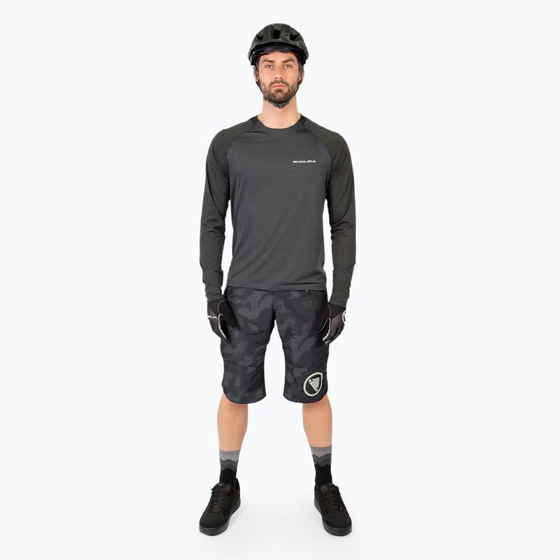 Pánský cyklistický dres Longsleeve Endura Singletrack pewter 2