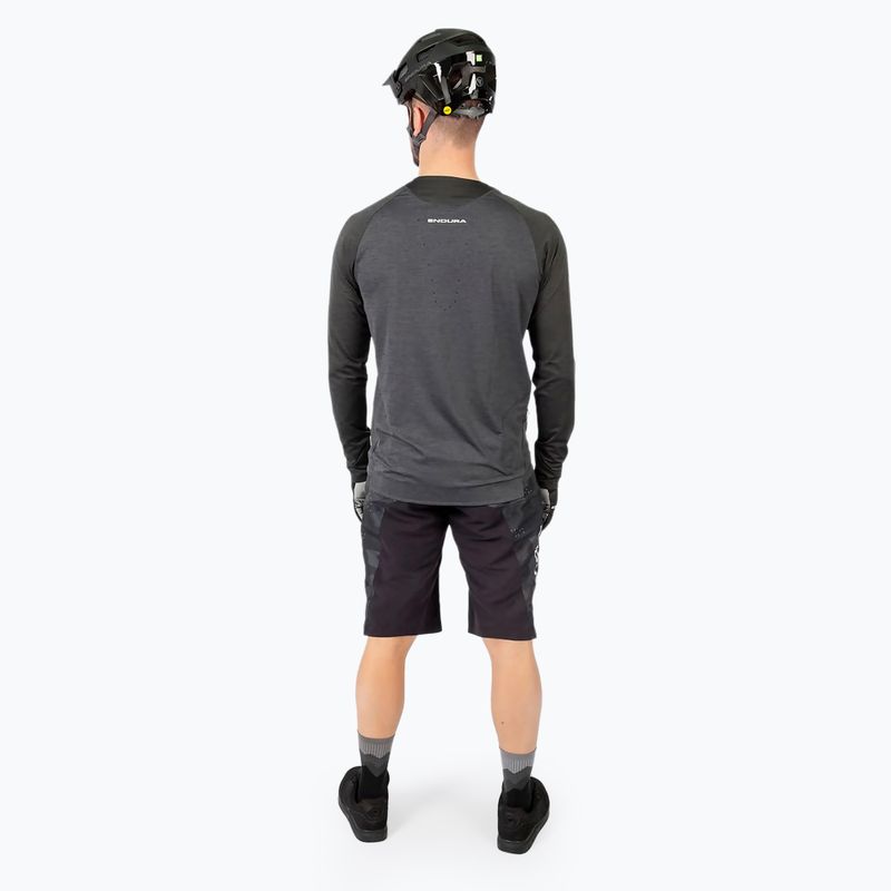 Pánský cyklistický dres Longsleeve Endura Singletrack pewter 3