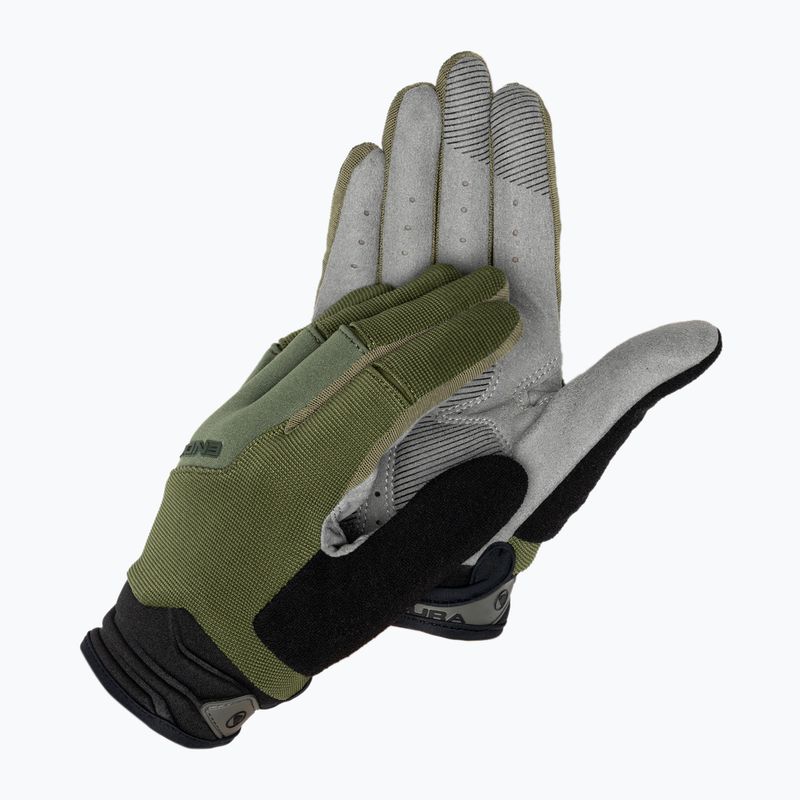 Pánské cyklistické rukavice Endura Hummvee Plus II olive green