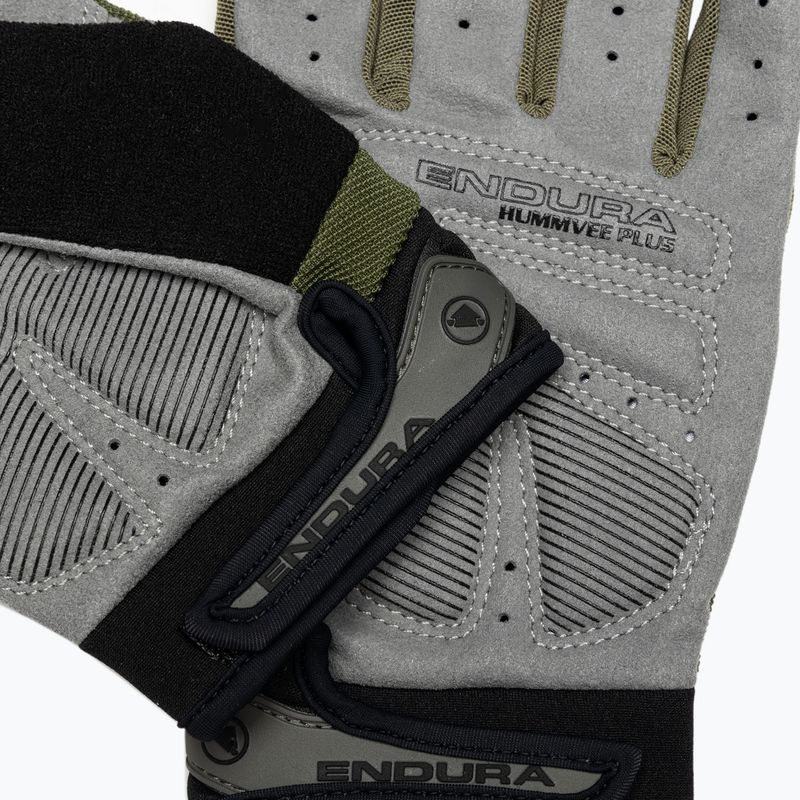 Pánské cyklistické rukavice Endura Hummvee Plus II olive green 4