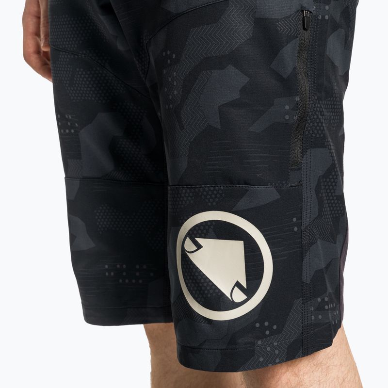 Pánské cyklistické šortky  Endura Singletrack II Short black camo 3