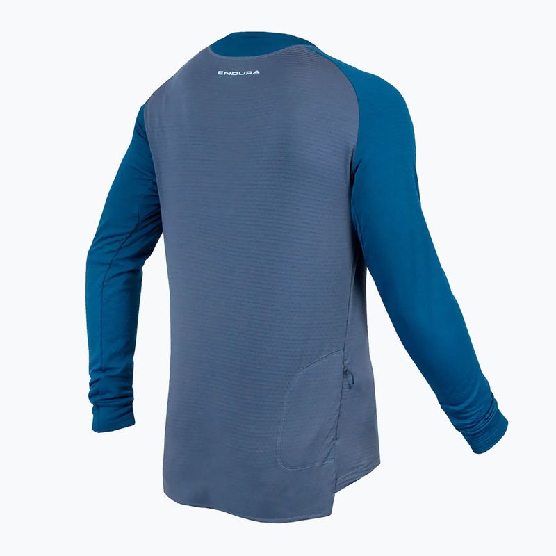 Pánský cyklistický dres Longsleeve Endura Singletrack Fleece  ensign blue 7