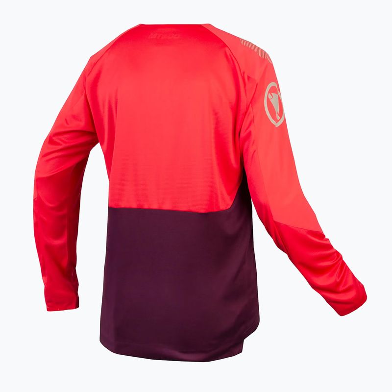 Pánský cyklistický dres Longsleeve Endura MT500 Burner aubergine 8