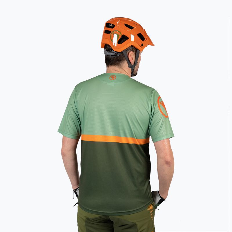 Pánský cyklistický dres Endura Singletrack II Core tangerine 2