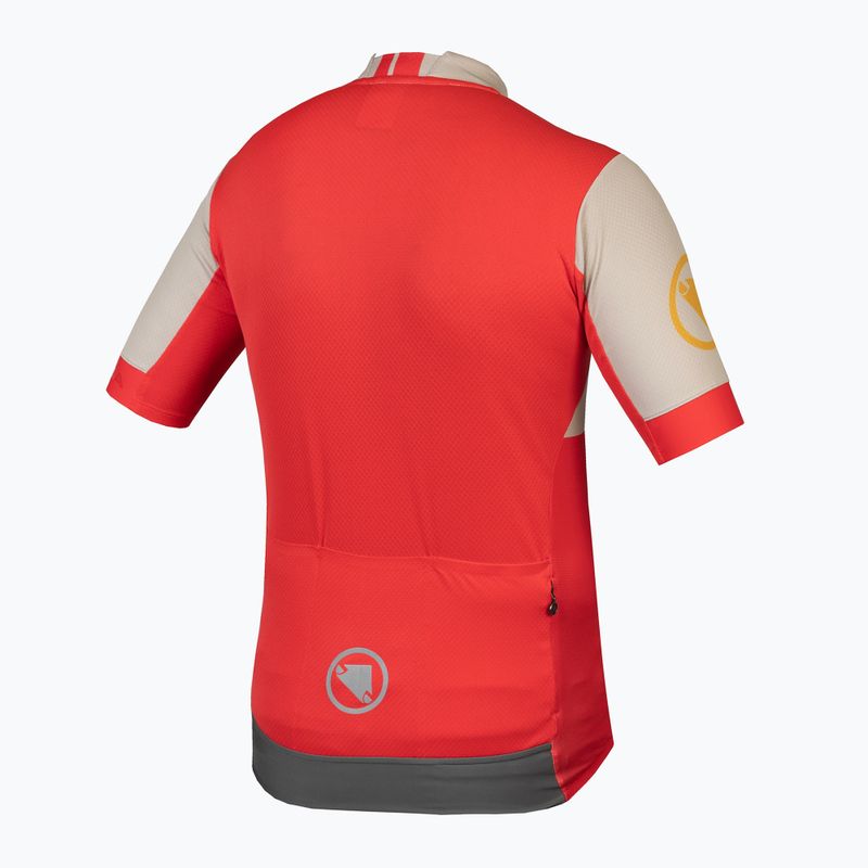 Pánský cyklistický dres  Endura FS260 Print S/S pomegranate 2