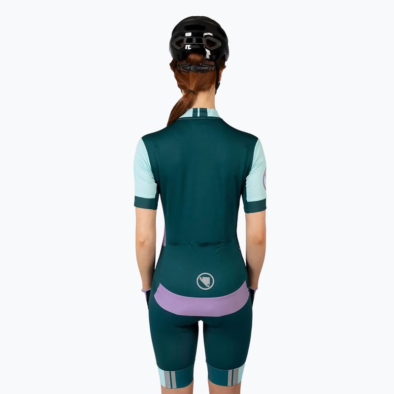 Dámský cyklistický dres Endura FS260 Print S/S violet 3