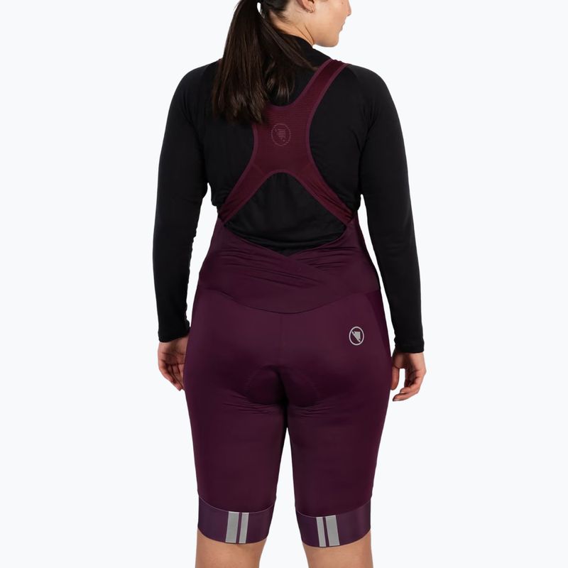 Dámské cyklistické šortky Endura FS260-Pro DS Bibshort aubergine 2