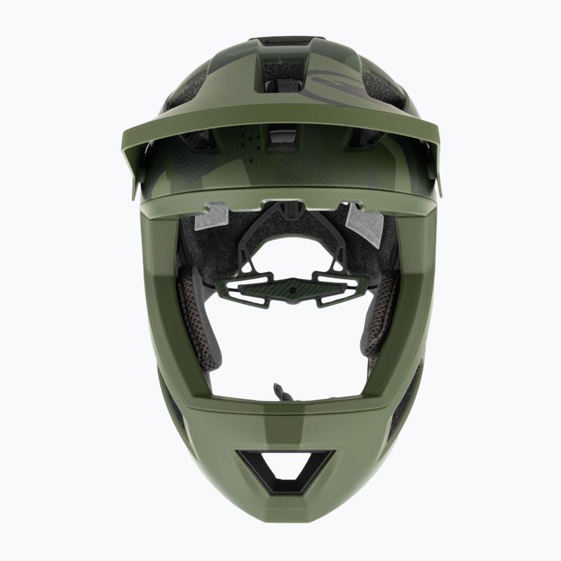 Dětská cyklistická helma Endura Singletrack Full Face olive green 2