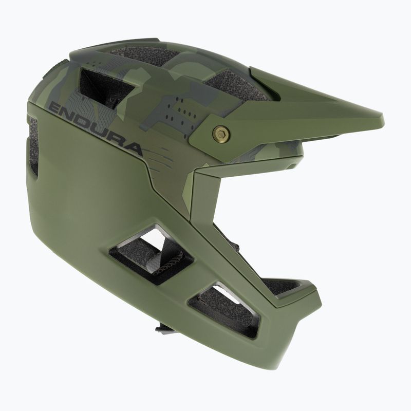 Dětská cyklistická helma Endura Singletrack Full Face olive green 4