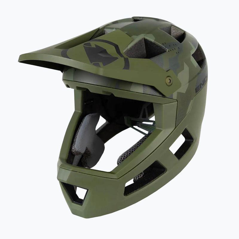 Dětská cyklistická helma Endura Singletrack Full Face olive green 6