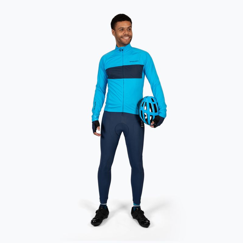 Pánské zateplené cyklistické kalhoty s laclem Endura FS260-Pro Thermo Bibtights II ink blue 3