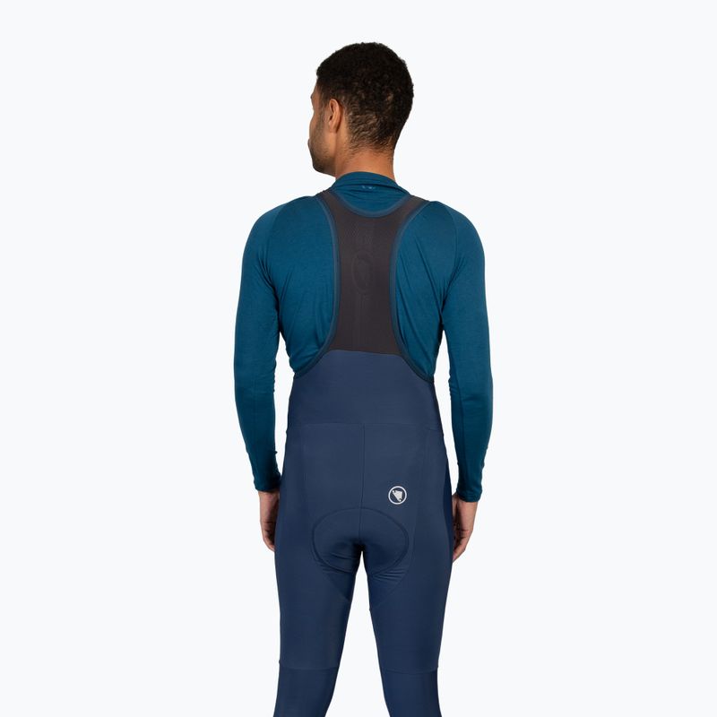 Pánské zateplené cyklistické kalhoty s laclem Endura FS260-Pro Thermo Bibtights II ink blue 5