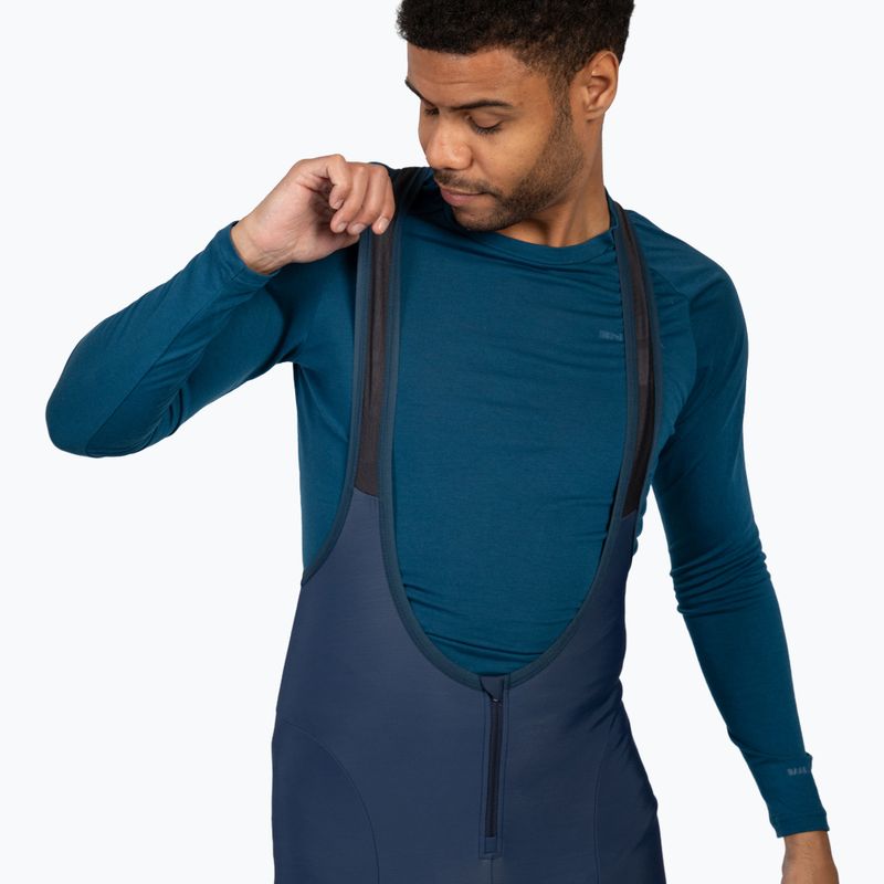 Pánské zateplené cyklistické kalhoty s laclem Endura FS260-Pro Thermo Bibtights II ink blue 6