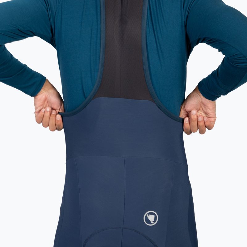 Pánské zateplené cyklistické kalhoty s laclem Endura FS260-Pro Thermo Bibtights II ink blue 8