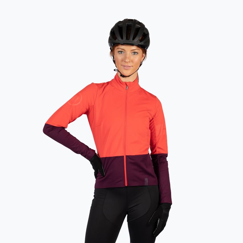 Dámský cyklistický dres longsleeve Endura FS260 Jetstream aubergine