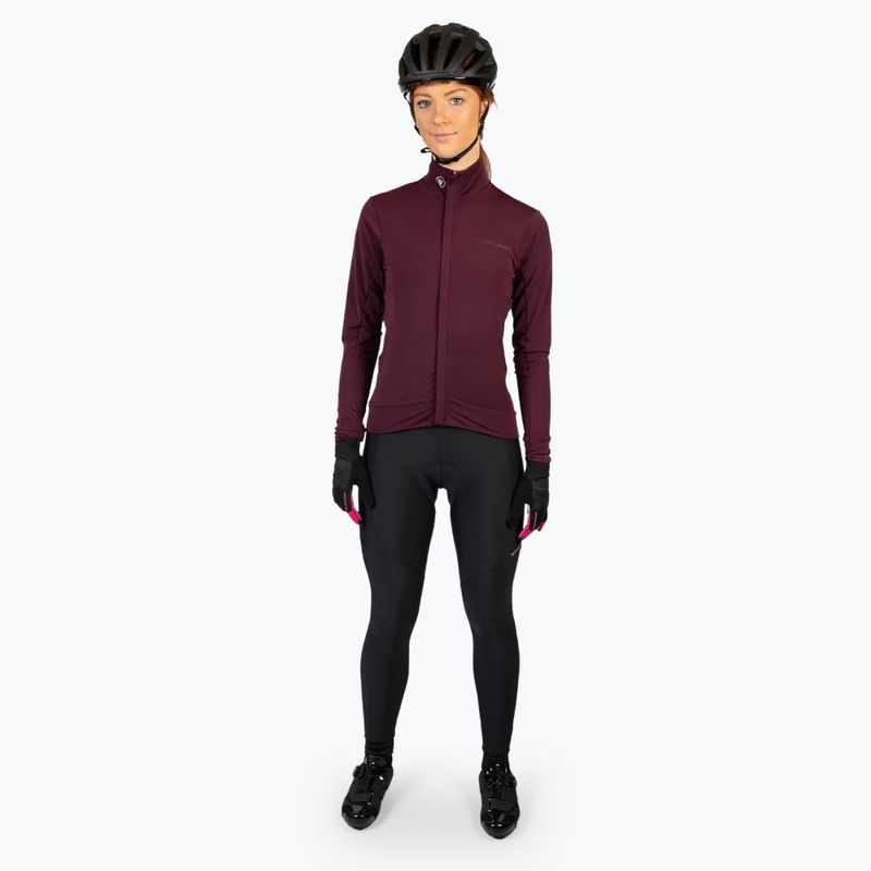 Dámský cyklistický dres Longsleeve Endura Xtract Roubaix aubergine 2