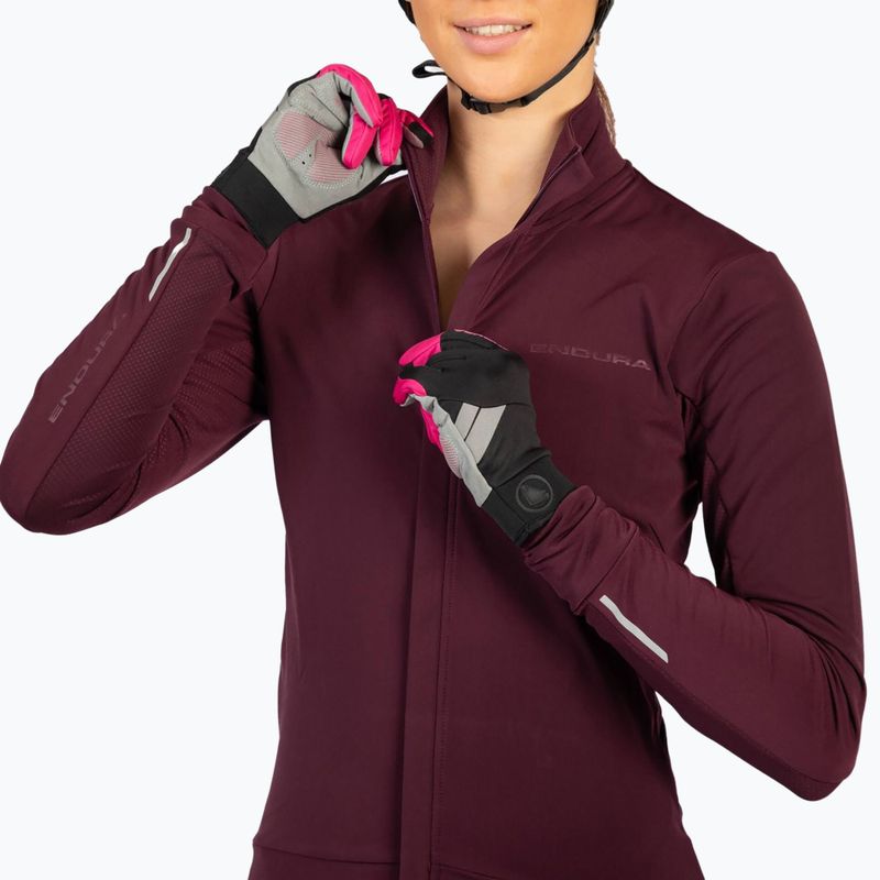 Dámský cyklistický dres Longsleeve Endura Xtract Roubaix aubergine 5