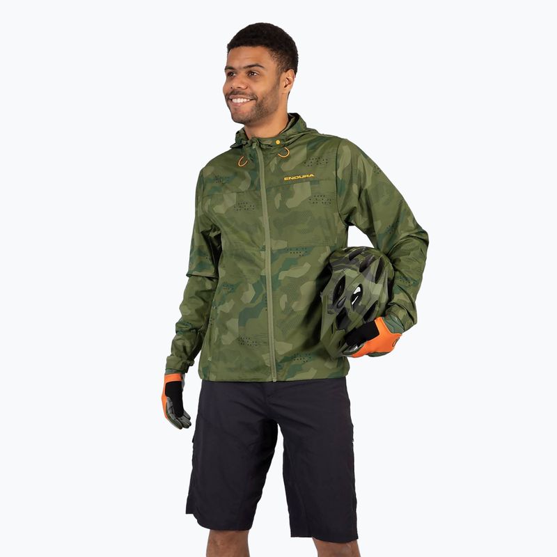 Pánská cyklistická bunda Endura Hummvee Windshell tonal olive 5