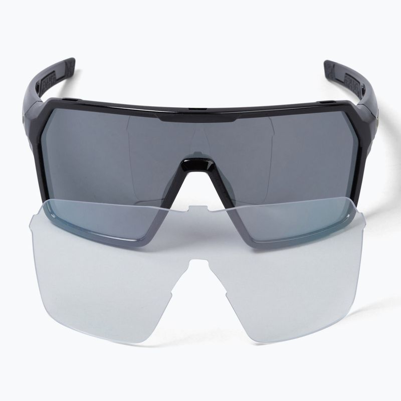 Sluneční brýle Endura Singletrack black/platinum revo smoke/clear silver flash mirror 6