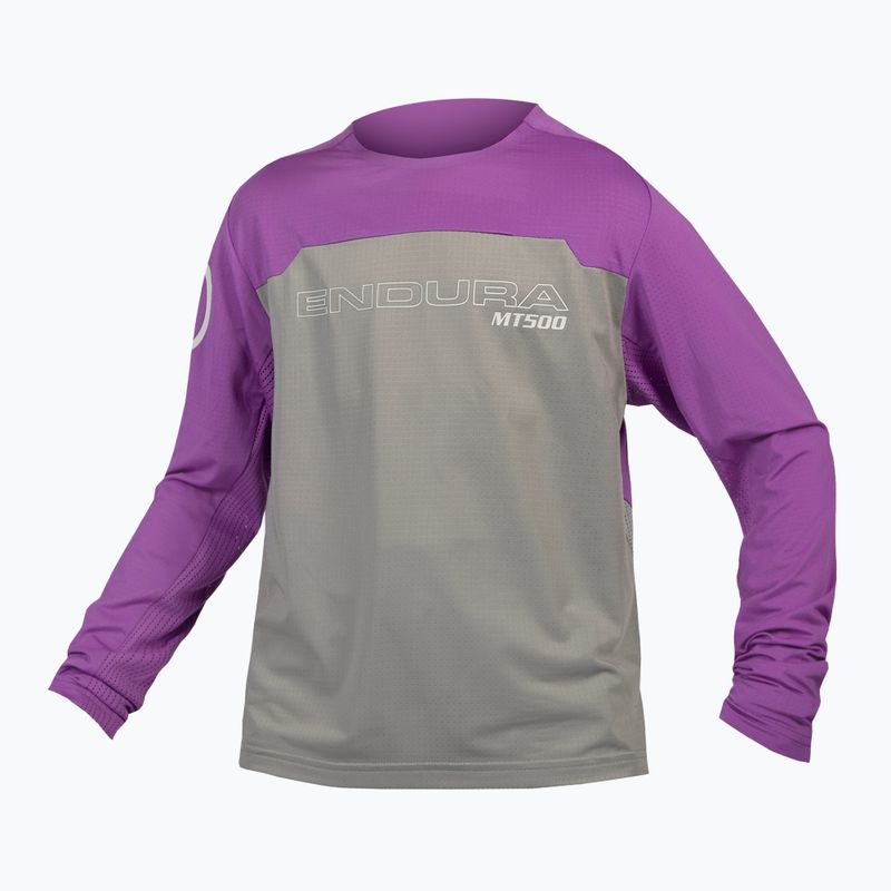 Dětský cyklistický dres longsleeve  Endura MT500 Burner thistle 3