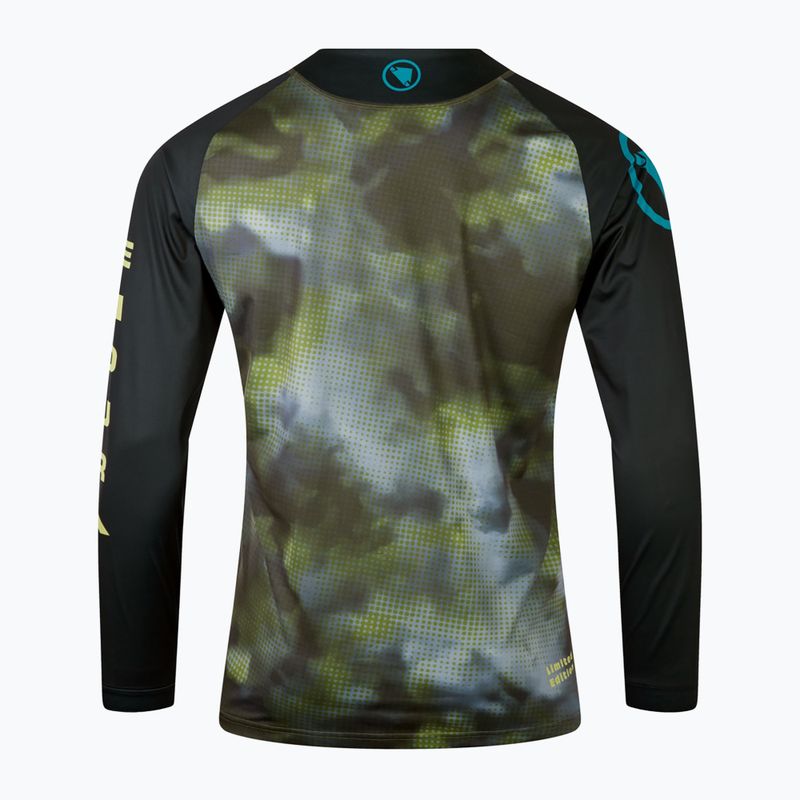 Pánský cyklistický dres longsleeve Endura Pixel Cloud Ltd black 8