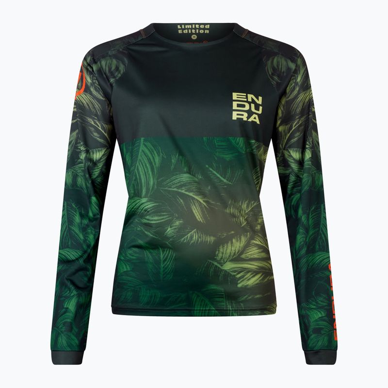 Dámský cyklistický dresLongsleeve Endura Tropical Print Ltd ghillie green 8