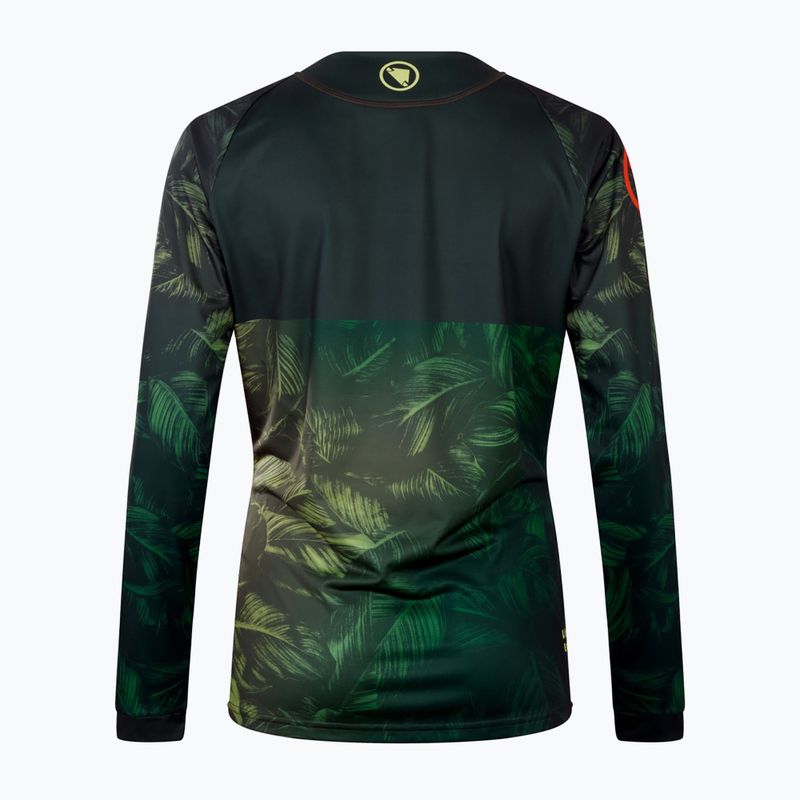 Dámský cyklistický dresLongsleeve Endura Tropical Print Ltd ghillie green 9