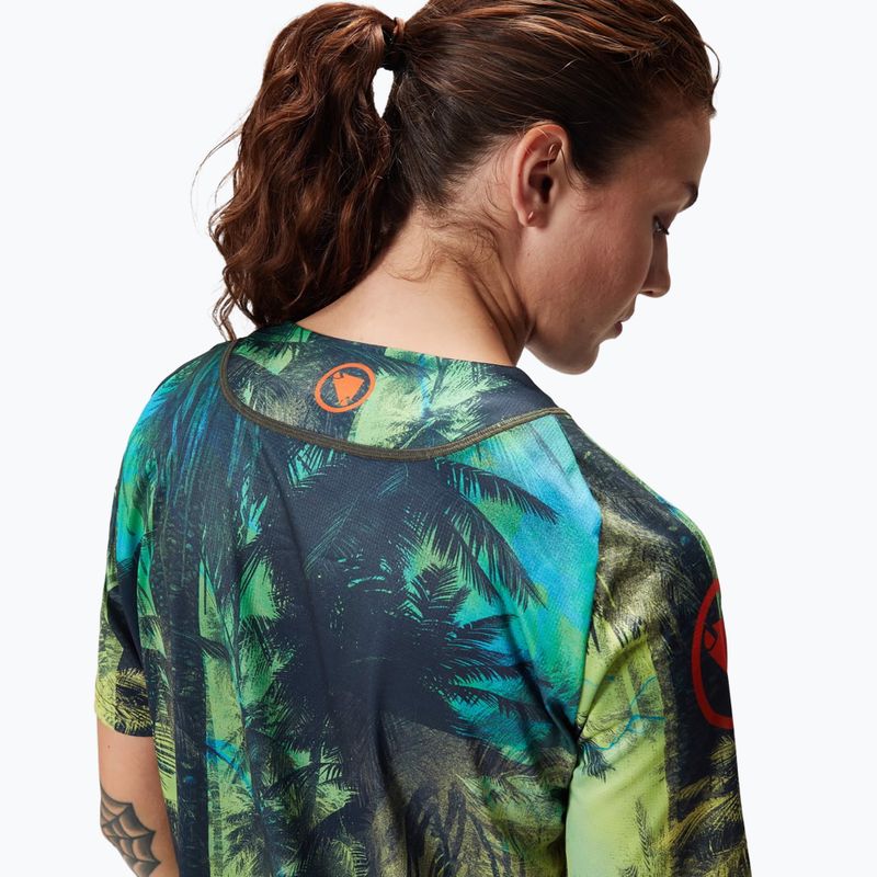 Dámský cyklistický dres Endura Tropical Print Ltd ghillie green 6