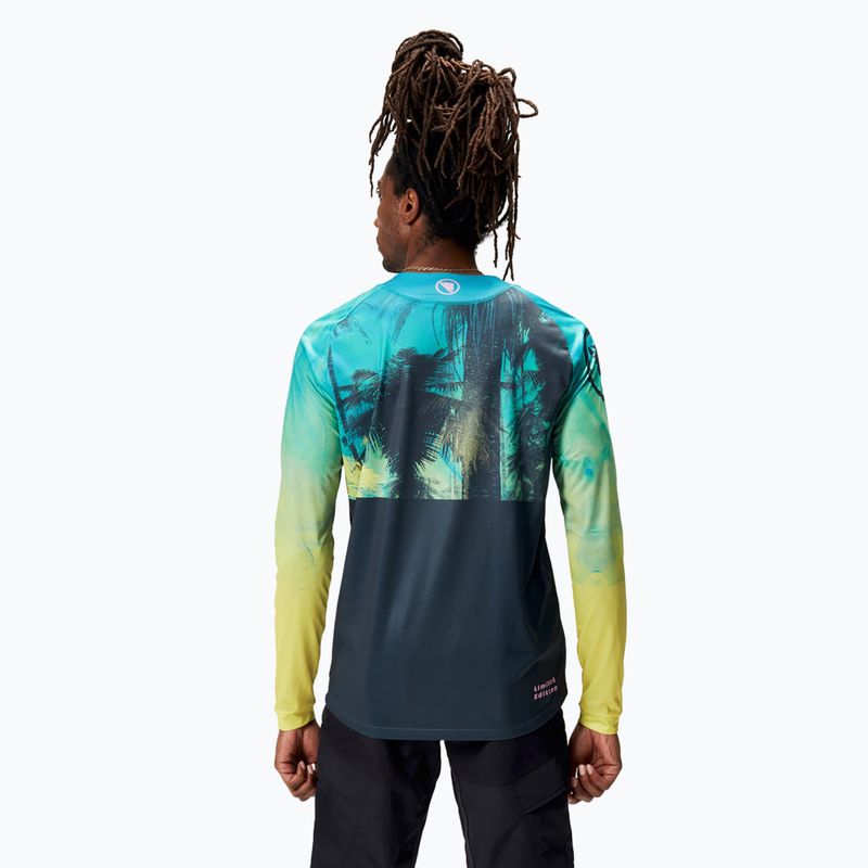 Pánský cyklistický dres Longsleeve Endura Tropical Print Ltd atlantic 4
