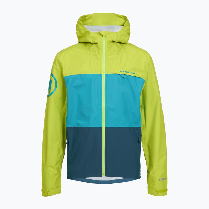 Pánská cyklistická bunda Endura Singletrack II Waterproof lime green