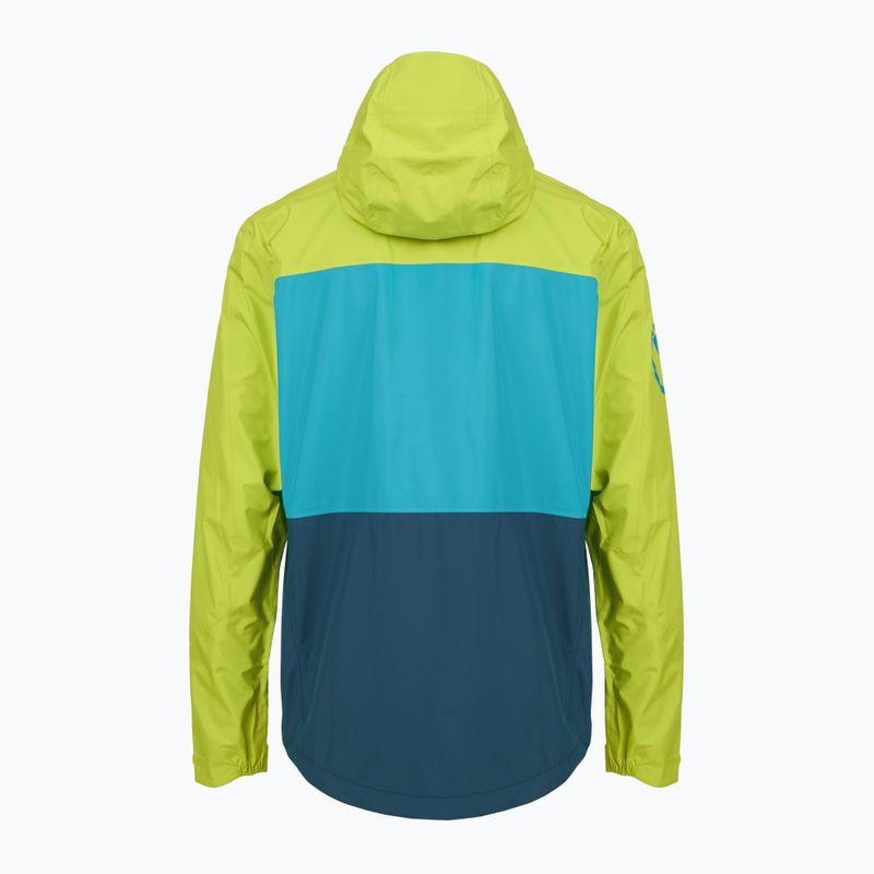 Pánská cyklistická bunda Endura Singletrack II Waterproof lime green 2