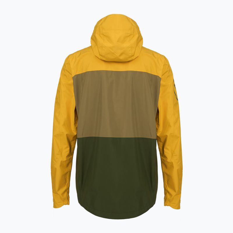 Pánská cyklistická bunda Endura Singletrack II Waterproof mustard 2