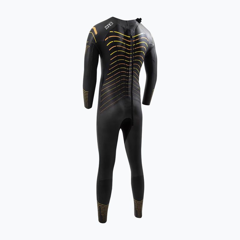 Pánský plavecký neopren ZONE3 Thermal Aspect Breaststroke black/orange/yellow 2