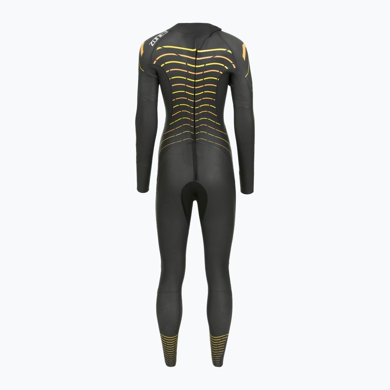 Dámský triatlonový neopren Zone3 Thermal Aspect Breaststroke 2,5 mm black/orange/yellow 3