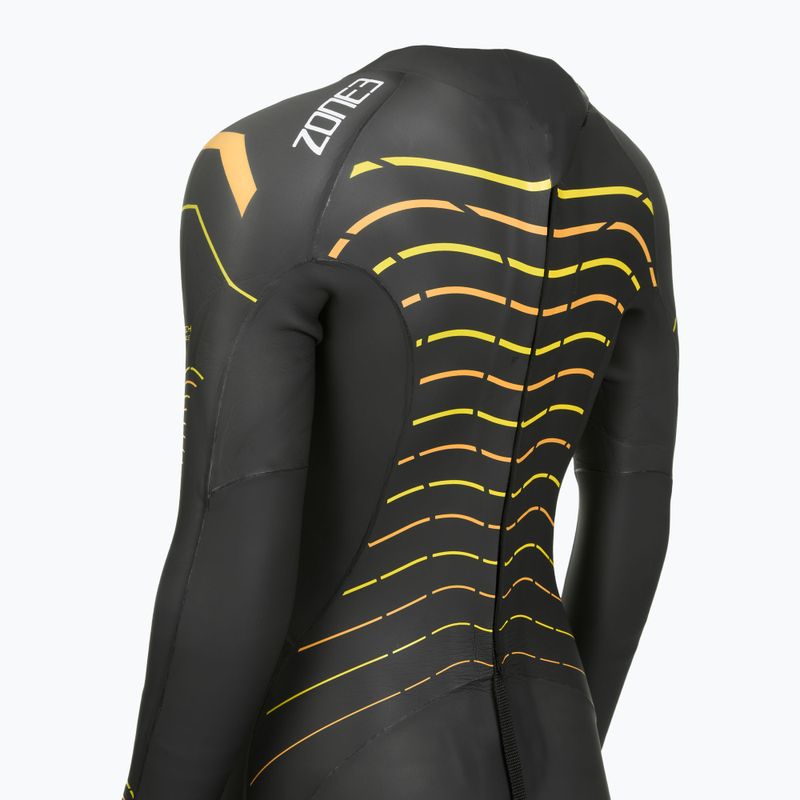 Dámský triatlonový neopren Zone3 Thermal Aspect Breaststroke 2,5 mm black/orange/yellow 5