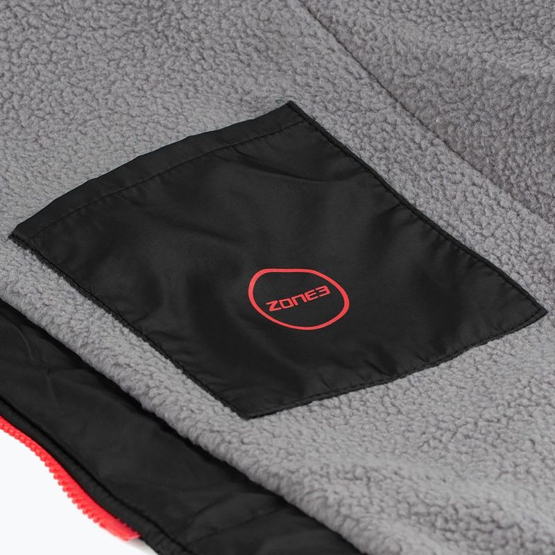Dětský župan ZONE3 Polar Fleece Parka Changing Robe Jr black 7